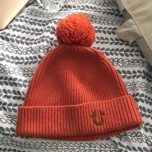 True Religion Pom Beanie